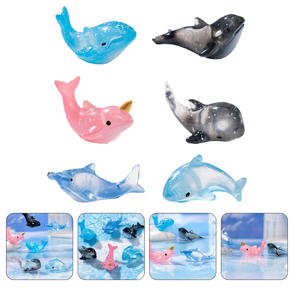 Marine Life Aquariums - Resin Ocean Animal Decor Set Whale