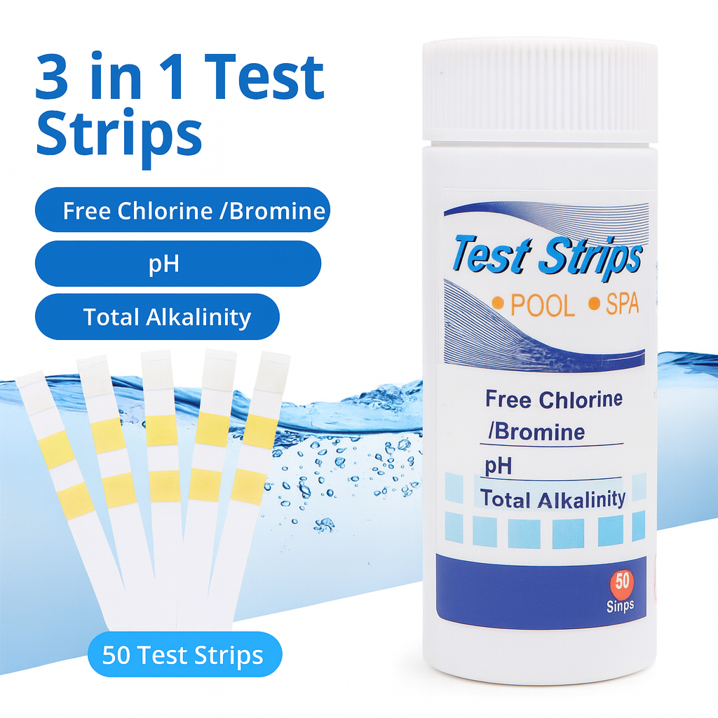 Marine Aquarium Water Testing - 50pcs/set Chlorine PH Test Strips, 3