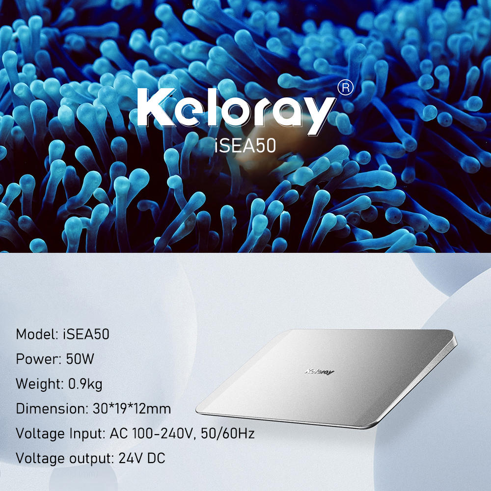 Keloray iSEA50 50W Fanless Ful - Marine Aquarium Led Lights review and price