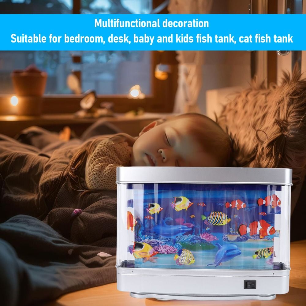 Decorative LED Fake Fish Tank  - Marine Life Aquariums review and price