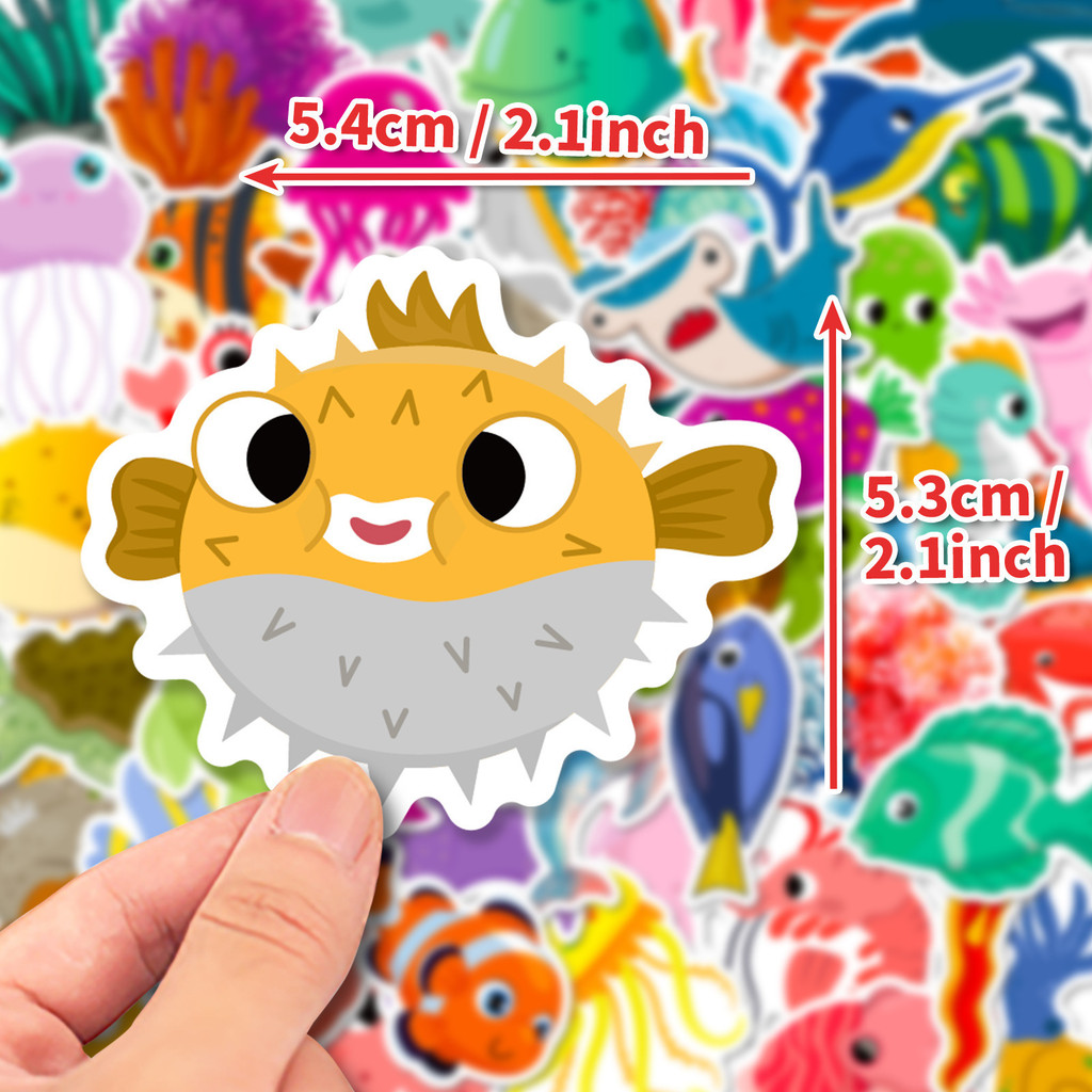 50Pcs Marine Life Stickers Dol - Marine Life Aquariums review and price
