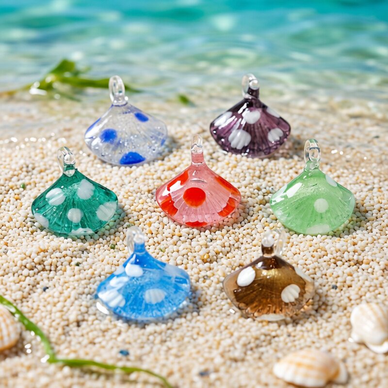 Colorful Mini Sea Shell Charm  - Marine Life Aquariums review and price