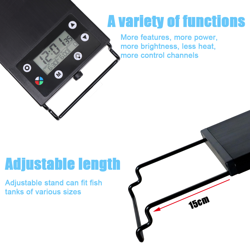 30-60cm Fish Tank 24/7 Full Sp - Marine Aquarium Led Lights review and price