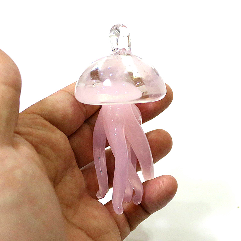 Pink Jellyfish Glass Pendant C - Marine Life Aquariums review and price