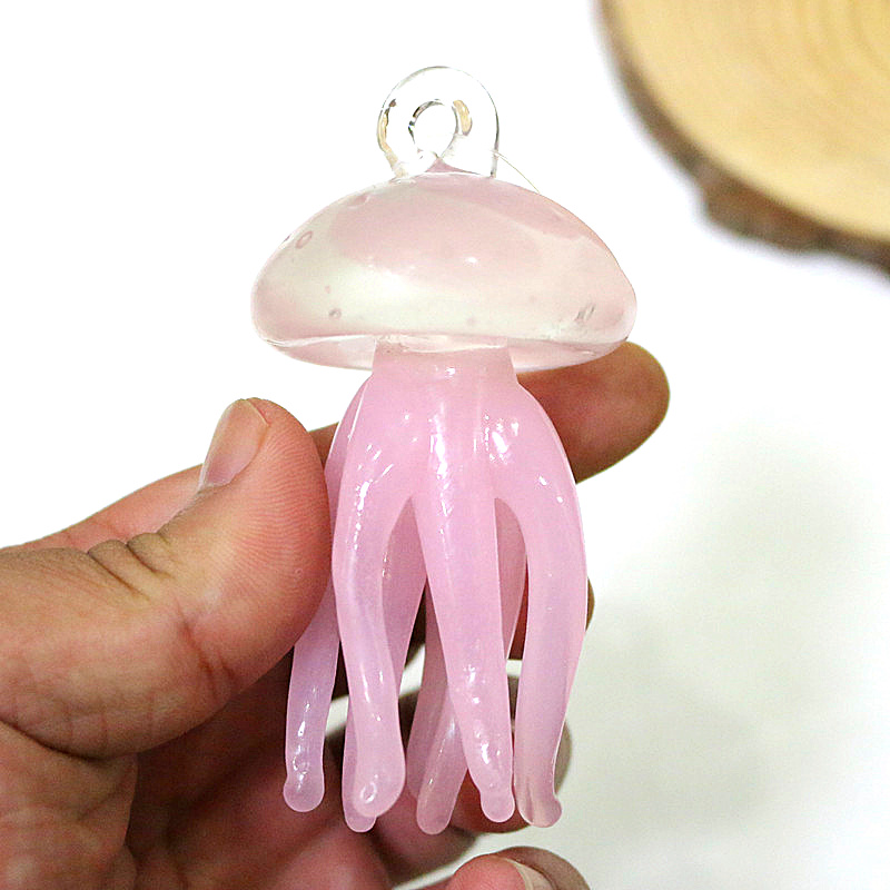Pink Jellyfish Glass Pendant C - Marine Life Aquariums review and price