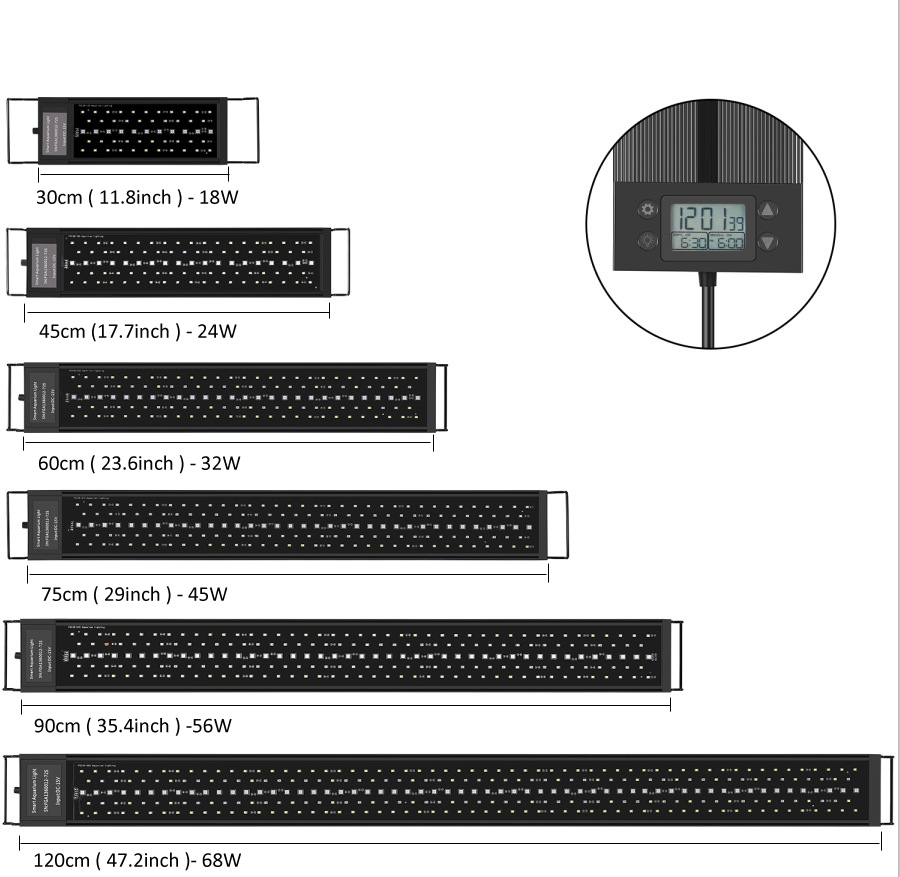 Programmable 8 Colors Auto On  - Marine Aquarium Led Lights review and price
